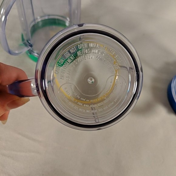 Magic Bullet Blender Replacement Cups w/ Lip Rings Lot of 3 - Picture 10 of 11